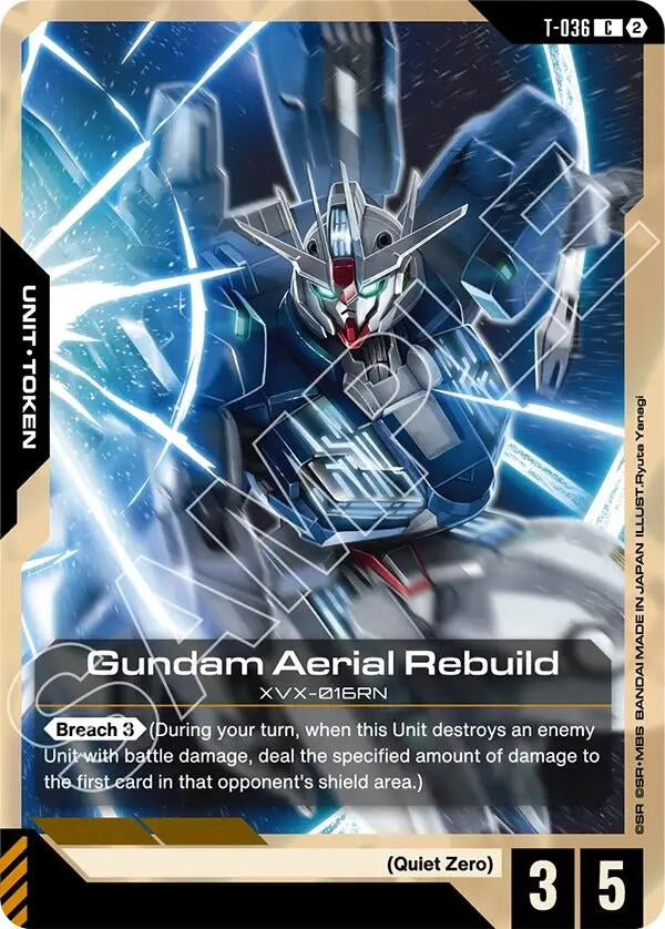 Image for Gundam Aerial Rebuild (T-036) Token (T-036) (GD06) - Gundam Card Game