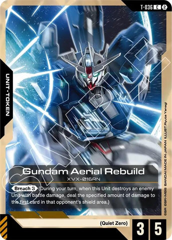 Image for Gundam Aerial Rebuild (T-036) Token (T-036) (GD06) - Gundam Card Game