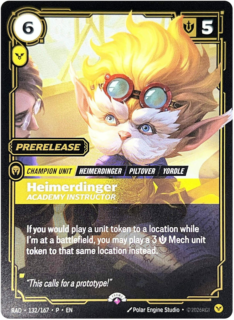 Image for Heimerdinger, Academy Instructor (132/167) (PR) - Riftbound: League of Legends Trading Card Game