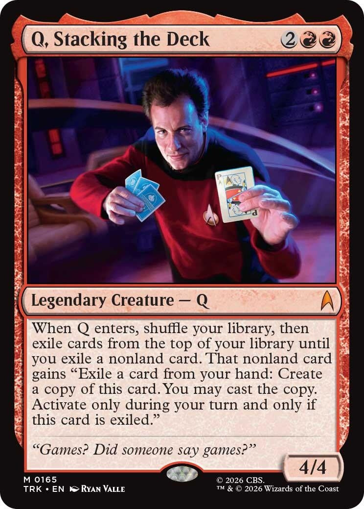 Image for Q, Stacking the Deck (165) (TRK) - Magic: The Gathering