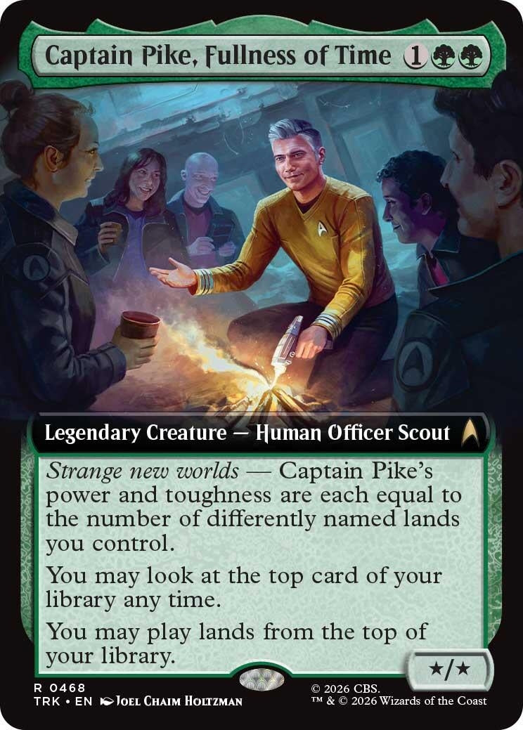 Image for Captain Pike, Fullness of Time (Extended Art) (468) (TRK) - Magic: The Gathering