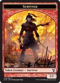 Superviviente // Myr (023) Ficha de dos caras [Commander 2018 Tokens]