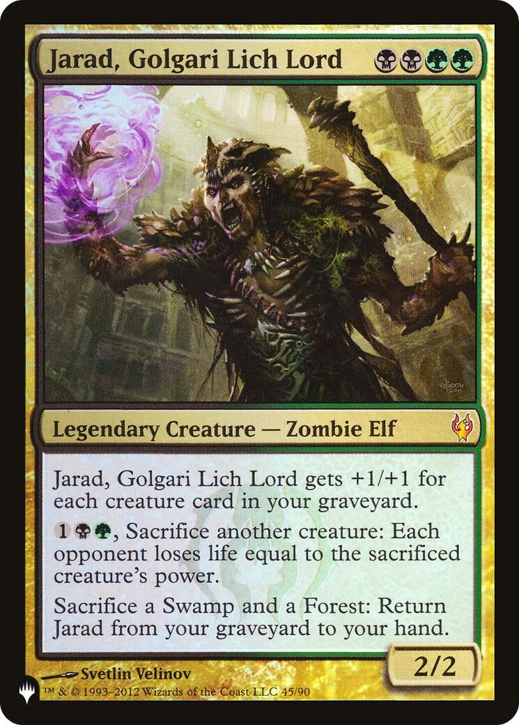 Image for Jarad, Golgari Lich Lord (45) (LIST) - Magic: The Gathering
