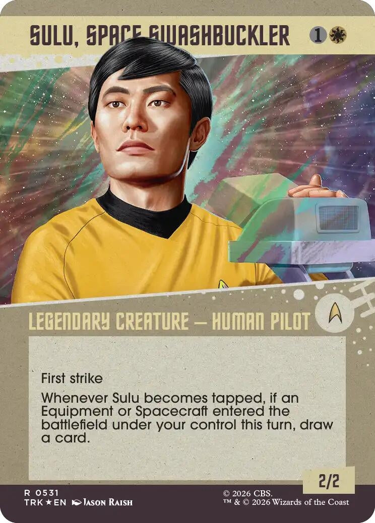 Image for Sulu, Space Swashbuckler (Showcase) (Surge Foil) (531) (TRK) - Magic: The Gathering