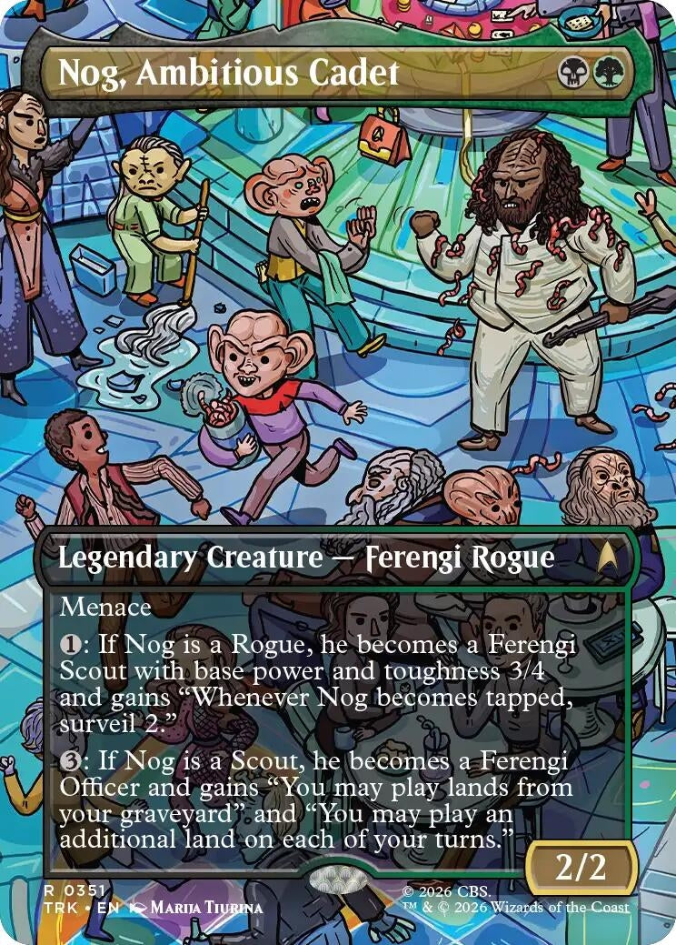 Image for Nog, Ambitious Cadet (Borderless) (351) (TRK) - Magic: The Gathering
