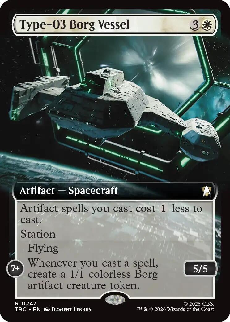 Image for Type-03 Borg Vessel (Extended Art) (243) (TRC) - Magic: The Gathering