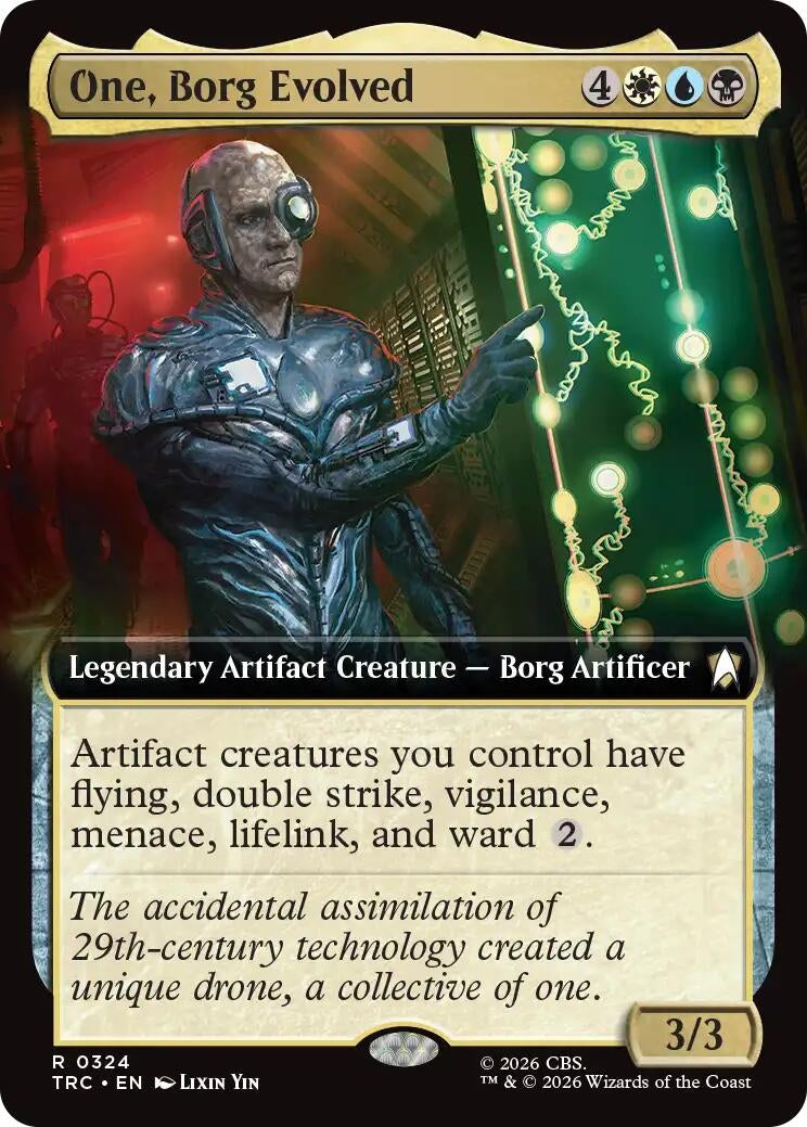 Image for One, Borg Evolved (Extended Art) (324) (TRC) - Magic: The Gathering