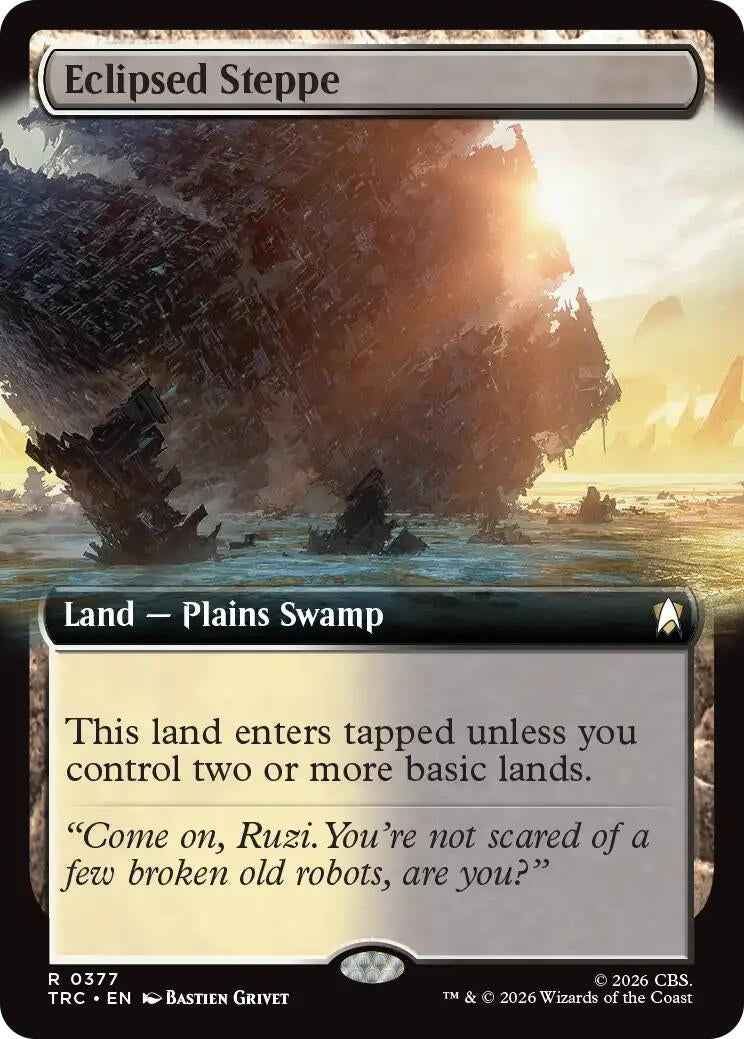 Image for Eclipsed Steppe (Extended Art) (377) (TRC) - Magic: The Gathering