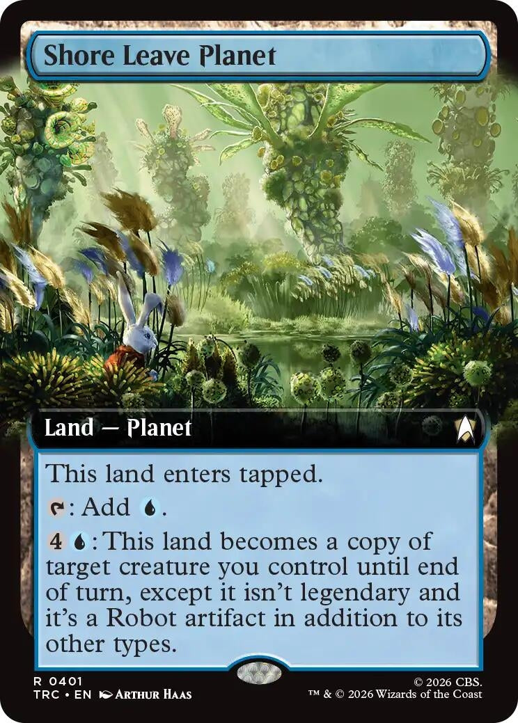 Image for Shore Leave Planet (Extended Art) (401) (TRC) - Magic: The Gathering