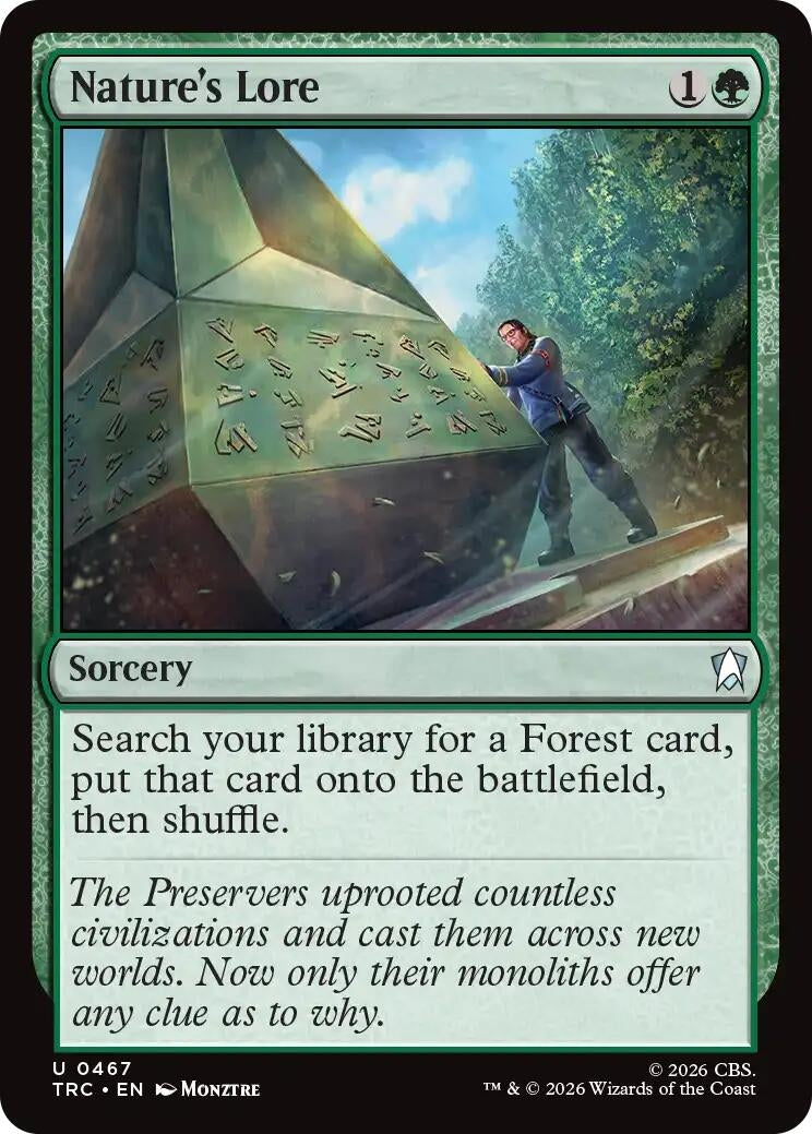 Image for Nature's Lore (Surge Foil) (467) (TRC) - Magic: The Gathering