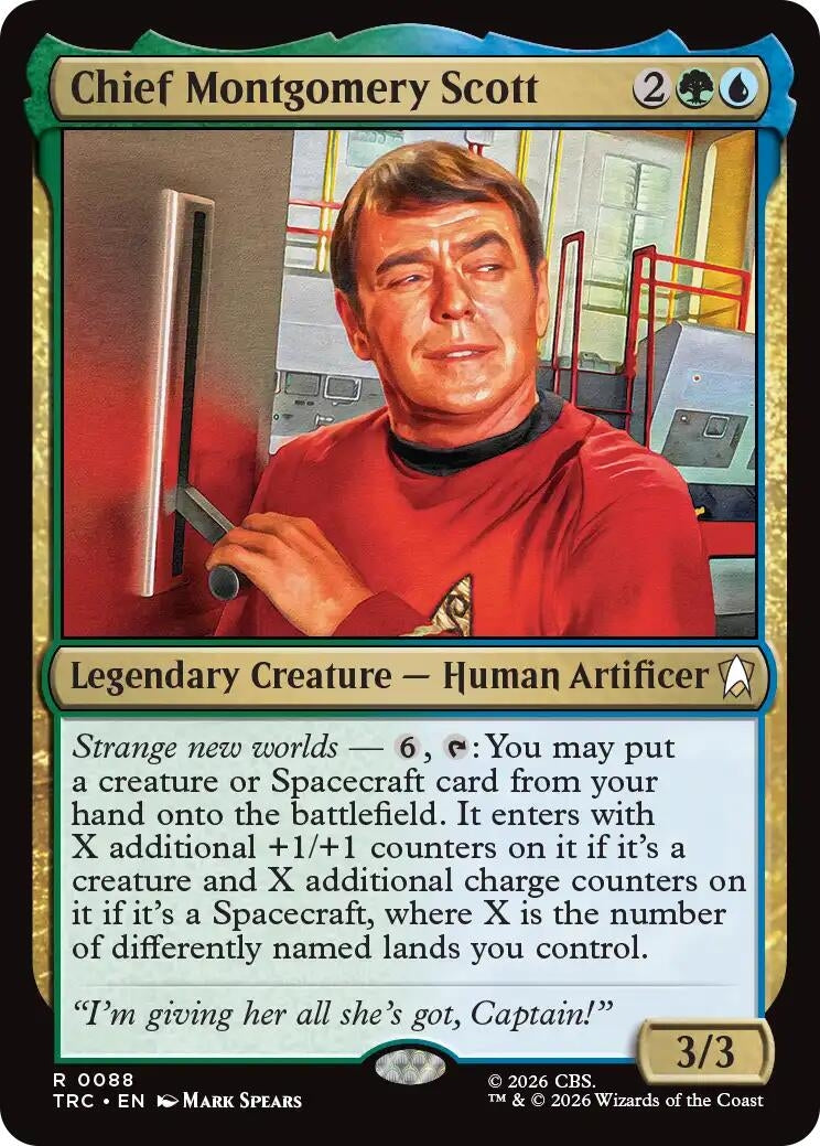 Image for Chief Montgomery Scott (88) (TRC) - Magic: The Gathering