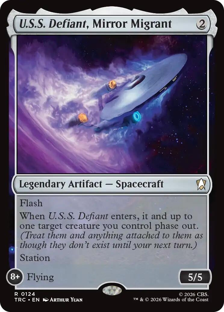 Image for U.S.S. Defiant, Mirror Migrant (Surge Foil) (124) (TRC) - Magic: The Gathering
