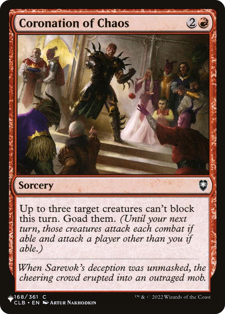 Image for Coronation of Chaos (LIST) - Magic: The Gathering