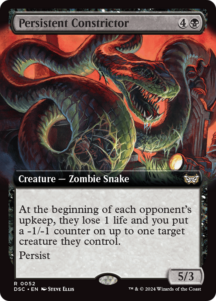 Constricteur persistant (Extended Art) [Duskmourn: Commander - La maison de l'horreur]