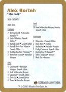Lista de mazo de Alex Borteh [Mazo de Campeones del Mundo 2001]