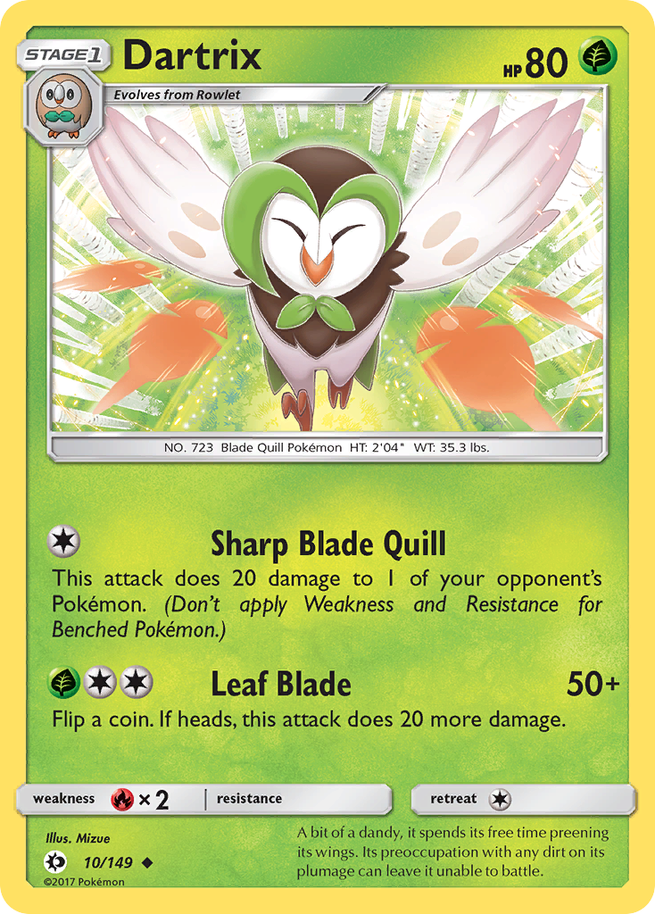 Dartrix (10/149) [Soleil et Lune : Set de Base]