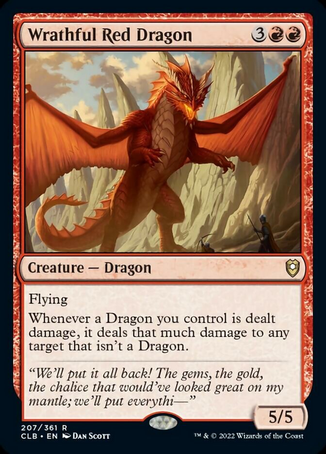 Dragon rouge courroucé [Commander Legends : La bataille de la Porte de Baldur]