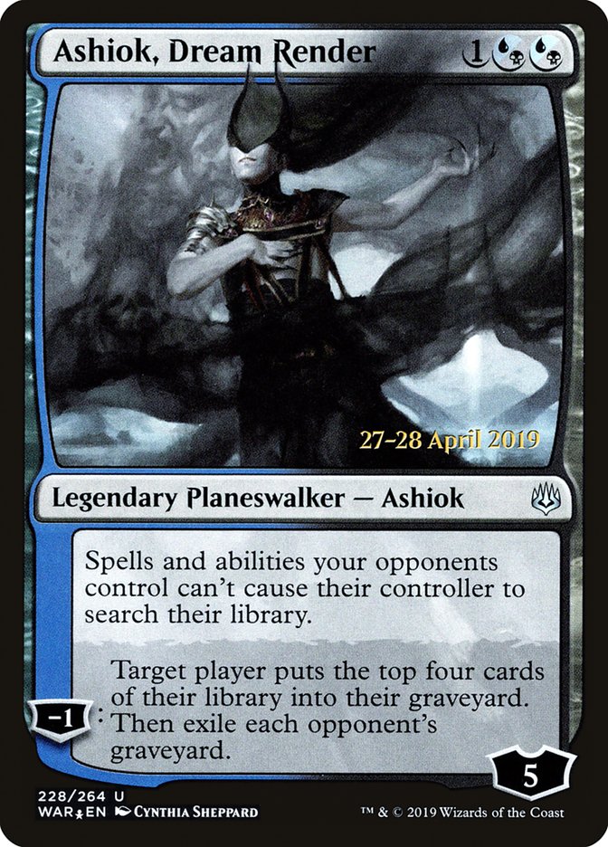 Ashiok, Sculpteur de Cauchemars [Promos d'avant-première La Guerre des Planeswalkers]