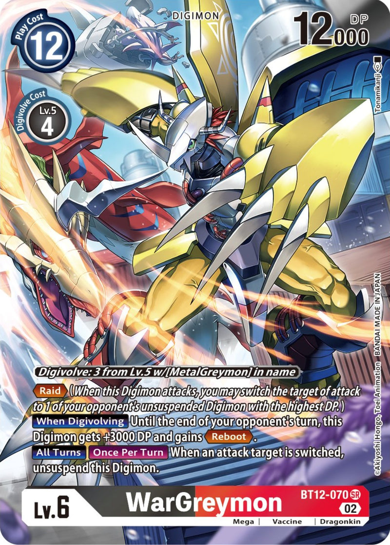 WarGreymon [BT12-070] (Arte Alternativo) [A Través del Tiempo]