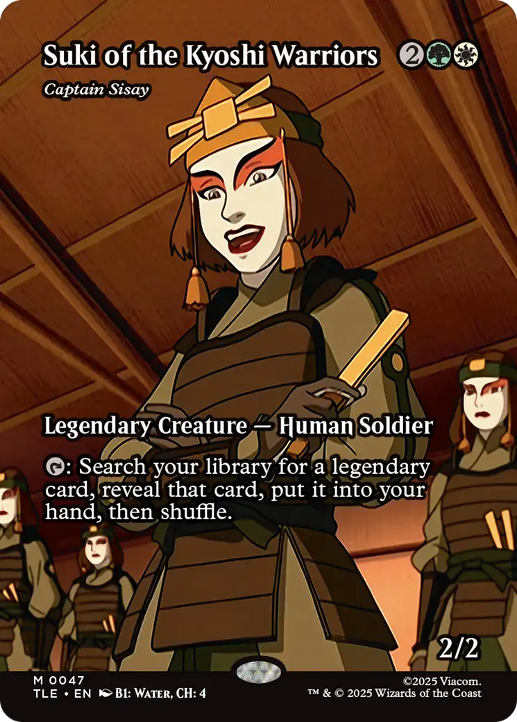 Suki de las Guerreras Kyoshi - Capitana Sisay (Sin bordes) [Avatar: El último maestro aire: Eterno-Legal]