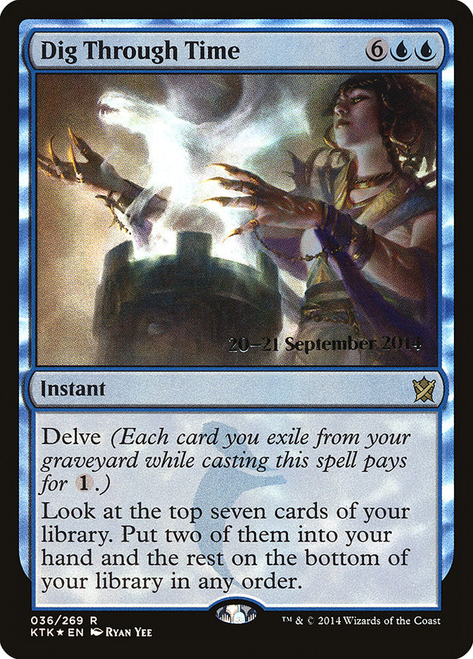 Excavar en el tiempo [Cartas promocionales de prelanzamiento de Khans de Tarkir]