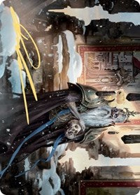 Narfi, roi traître, carte artistique (signature estampillée or) [Série artistique Kaldheim]