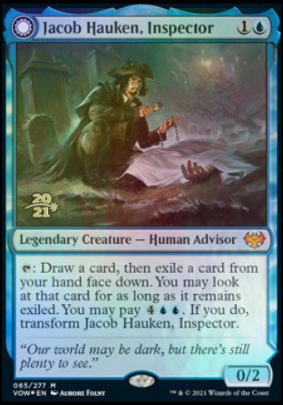 Jacob Hauken, inspecteur // Intuition de Hauken [Innistrad: Vœu Écarlate Prerelease Promos]