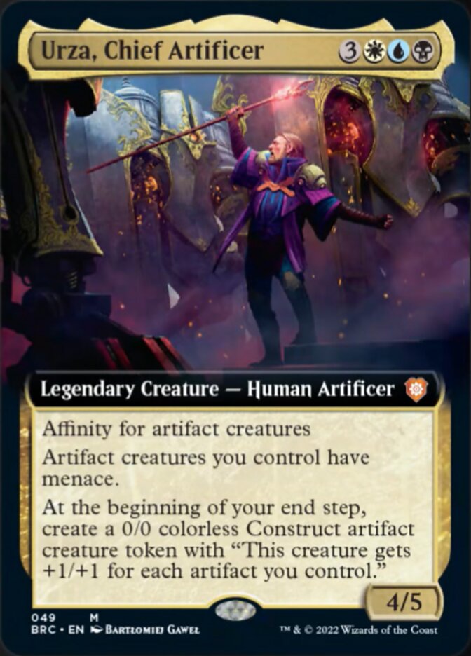 Urza, grand artificier (Extended Art) [The Brothers' War Commander]