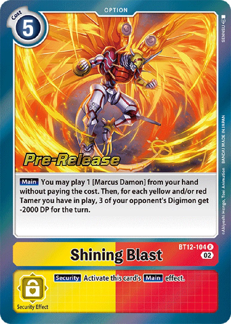 Ráfaga brillante [BT12-104] [Cartas de prelanzamiento de Across Time]
