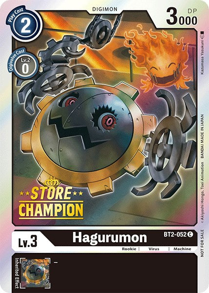 Hagurumon [BT2-052] (Campeón de tienda) [Promos de sobres especiales de lanzamiento]