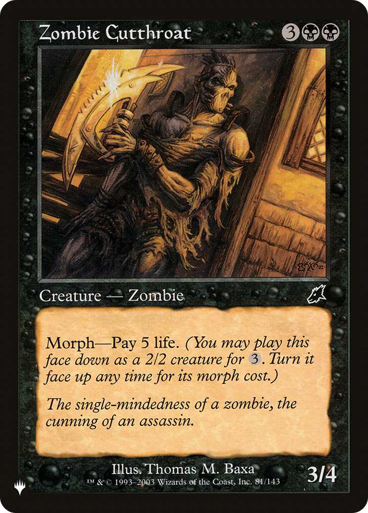 Gorgeur de zombies [La Liste]