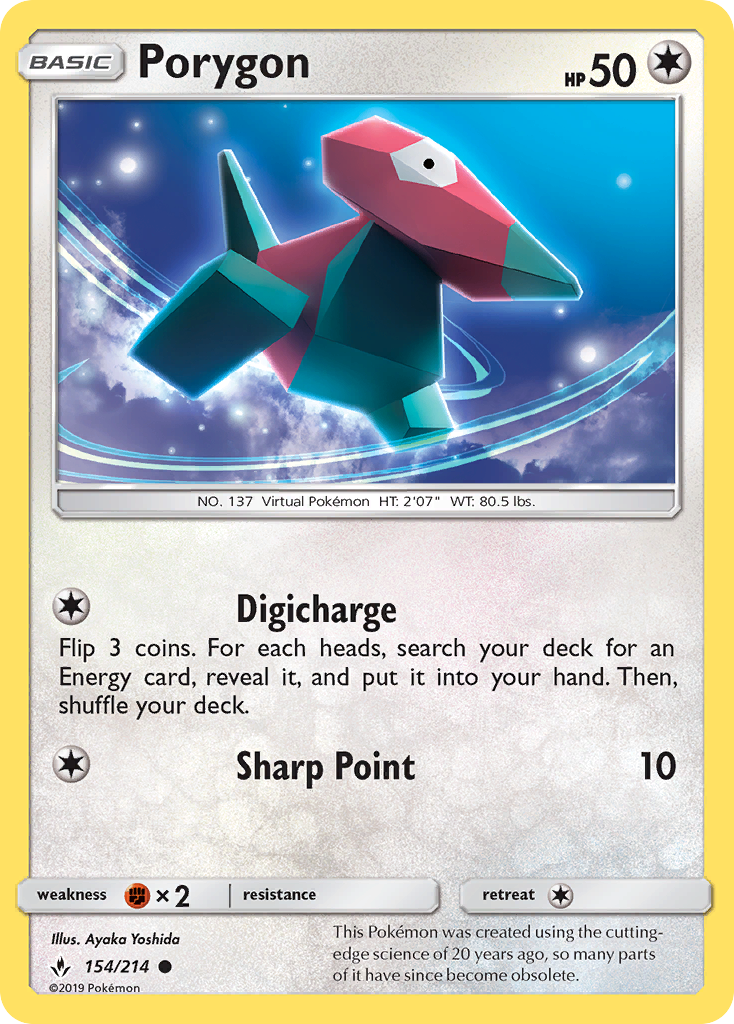 Porygon (154/214) [Sol y Luna: Lazos Indestructibles]