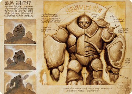Carte artistique Golem précurseur [Série artistique Les Frères d'armes]