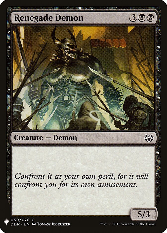 Demonio renegado [Mystery Booster]