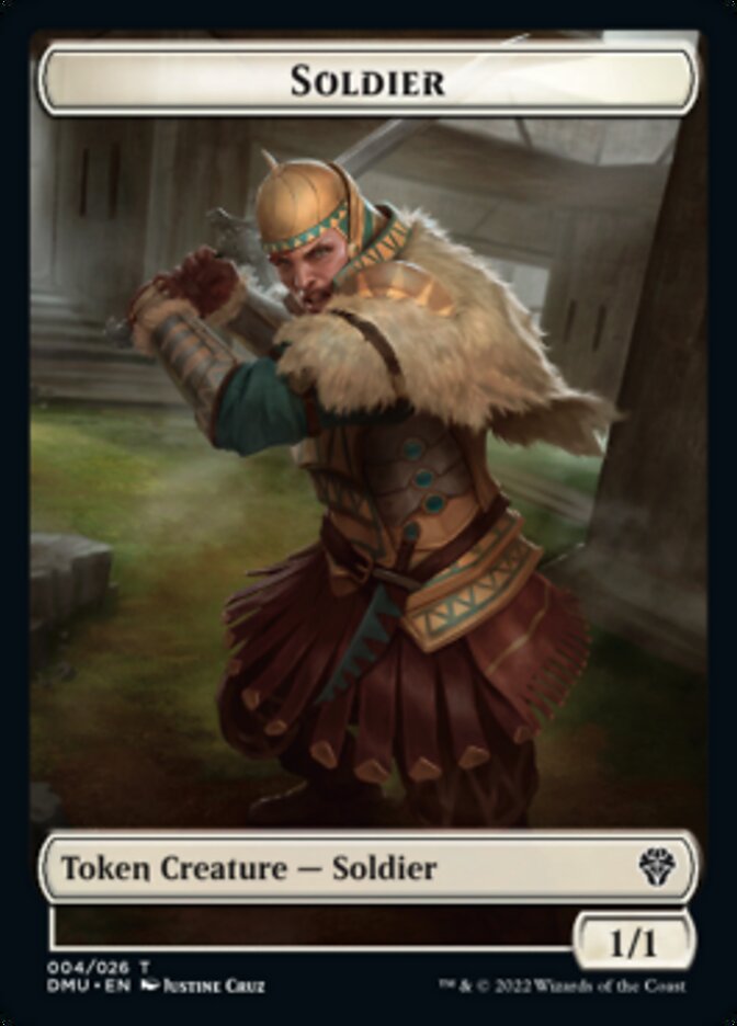 Soldat // Jeton double face élémental [Jetons Dominaria Uni]