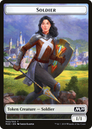 Soldado // Dinosaurio Ficha de dos caras [Game Night 2019 Tokens]
