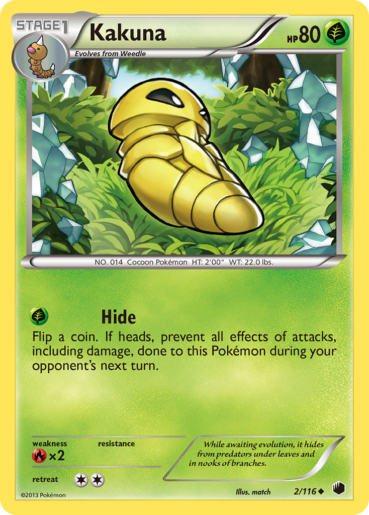Kakuna (2/116) [Negro y Blanco: Plasma Freeze]