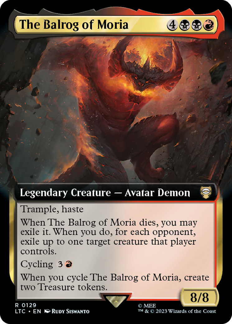Le Balrog de la Moria (Art étendu) [Le Seigneur des Anneaux : Contes de la Terre du Milieu Commander]