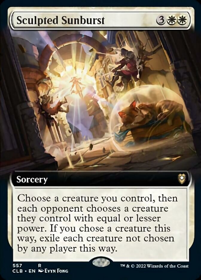Rayonnement sculpté (Art étendu) [Commander Legends : Battle for Baldur's Gate]