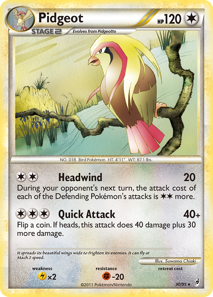 Pidgeot (30/95) [HeartGold & SoulSilver : Appel des Légendes]