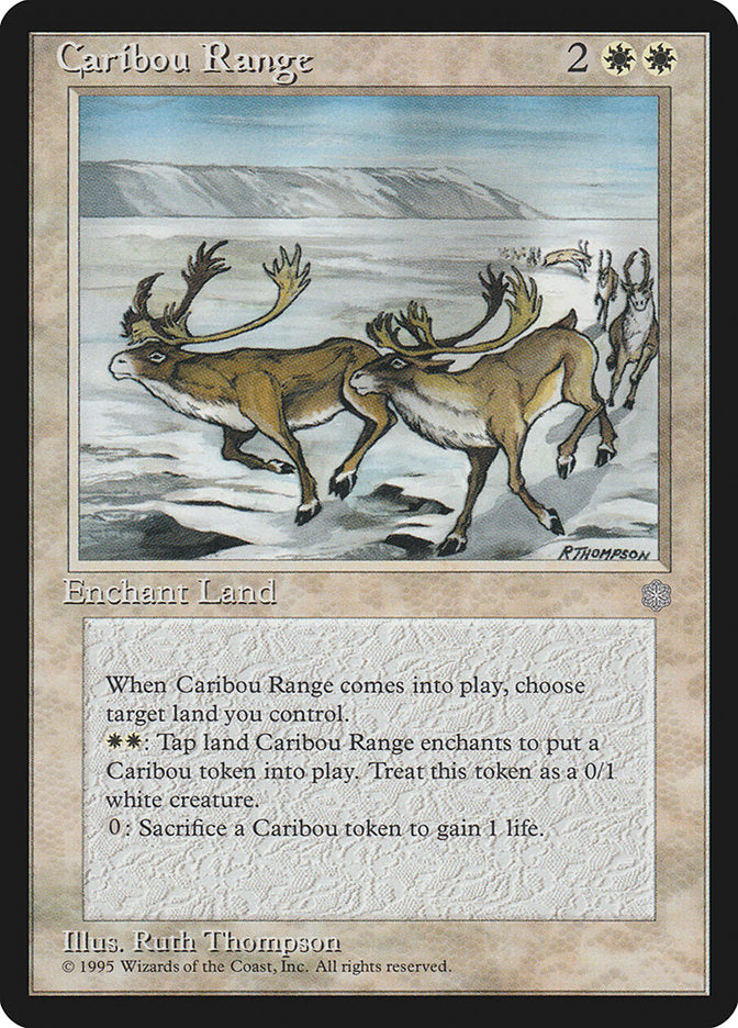 Aire de répartition du caribou [Période glaciaire]