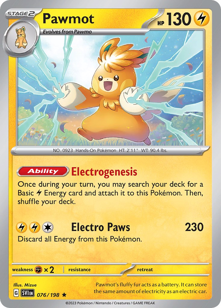Pawmot (076/198) (Exclusivo Mazo Temático) [Escarlata y Púrpura: Set Básico]