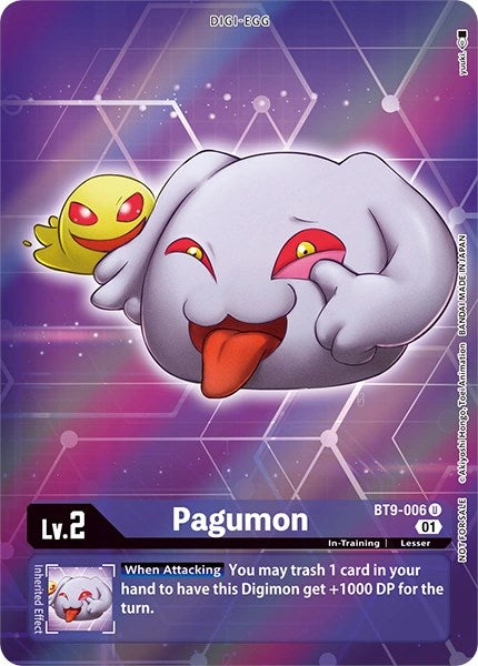 Pagumon [BT9-006] (Arte alternativo - Box Topper) [X Record]