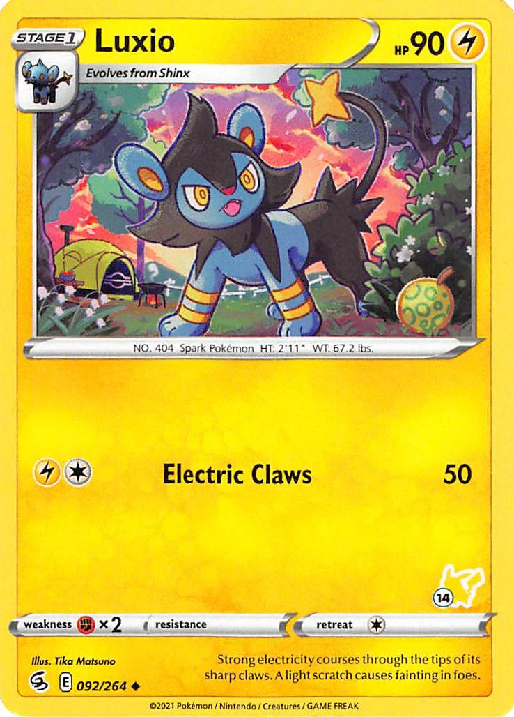 Luxio (092/264) (Sello de Pikachu n.º 14) [Battle Academy 2022]