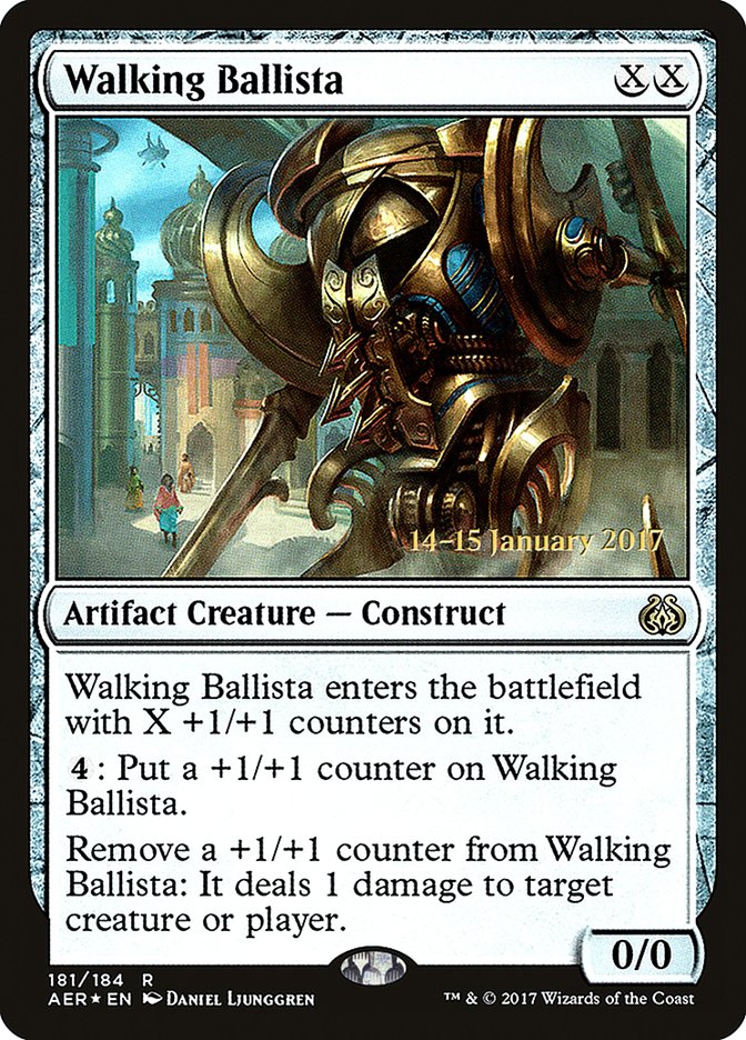 Balista caminante [Cartas promocionales de prelanzamiento de Revuelta del Éter]