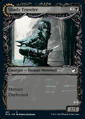 Voyageur suspect // Prédateur traqueur (vitrine Équinoxe) [Innistrad: Chasse de minuit]