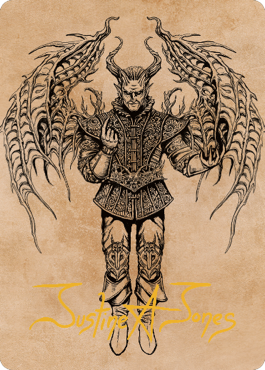 Raphael, sauveur démoniaque, carte artistique (75) (Signature estampillée or) [Commander Legends : Battle for Baldur's Gate Art Series]