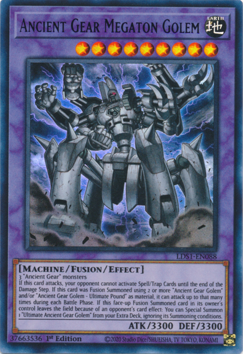 Golem Méchabot Mégatonne (Bleu) [LDS1-FR088] Ultra Rare