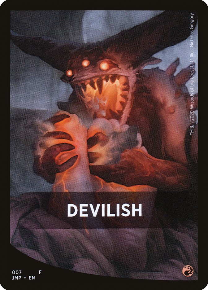 Carte Thème diabolique [Cartes d'illustration de Jumpstart]