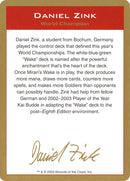 Biografía de Daniel Zink [Mundos 2003]